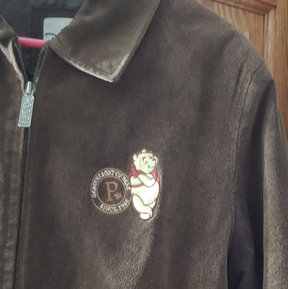 Sleek Brown Suede Disney Woman's Jacket